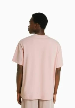 BERSHKA SHORT SLEEVE BOXY - T-Shirt Basic - Pink -Bershka Verkaufsgeschäft 7fcb6d4815dd4e9286377e8e088bd77e