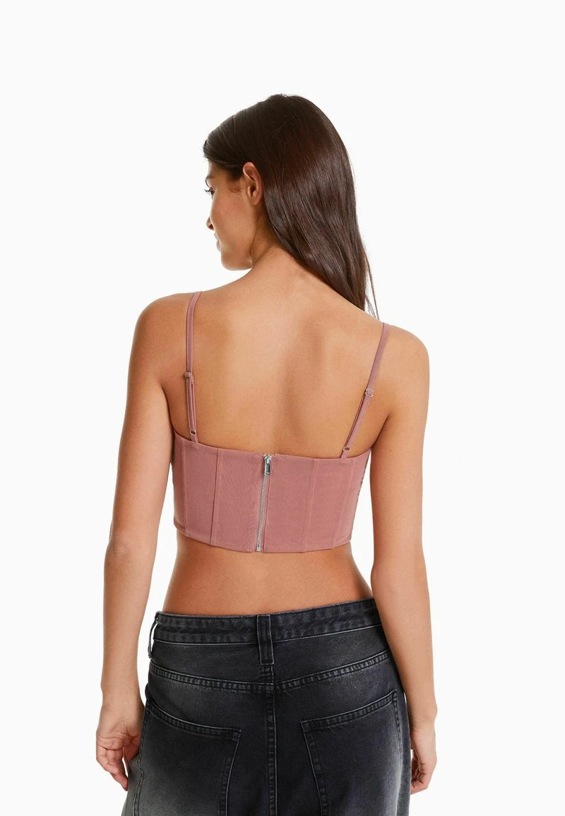 BERSHKA Bluse - Pink 5 BERSHKA Bluse - Pink – Bild 3