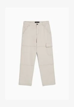 BERSHKA WIDE LEG WITH CONTRAST SEAMS - Cargohose - Beige 12 BERSHKA WIDE LEG WITH CONTRAST SEAMS - Cargohose - Beige -Bershka Verkaufsgeschäft 83cde61824d24453a43516e11ba6b23a
