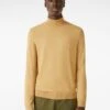 BERSHKA HIGH NECK - Strickpullover - Camel