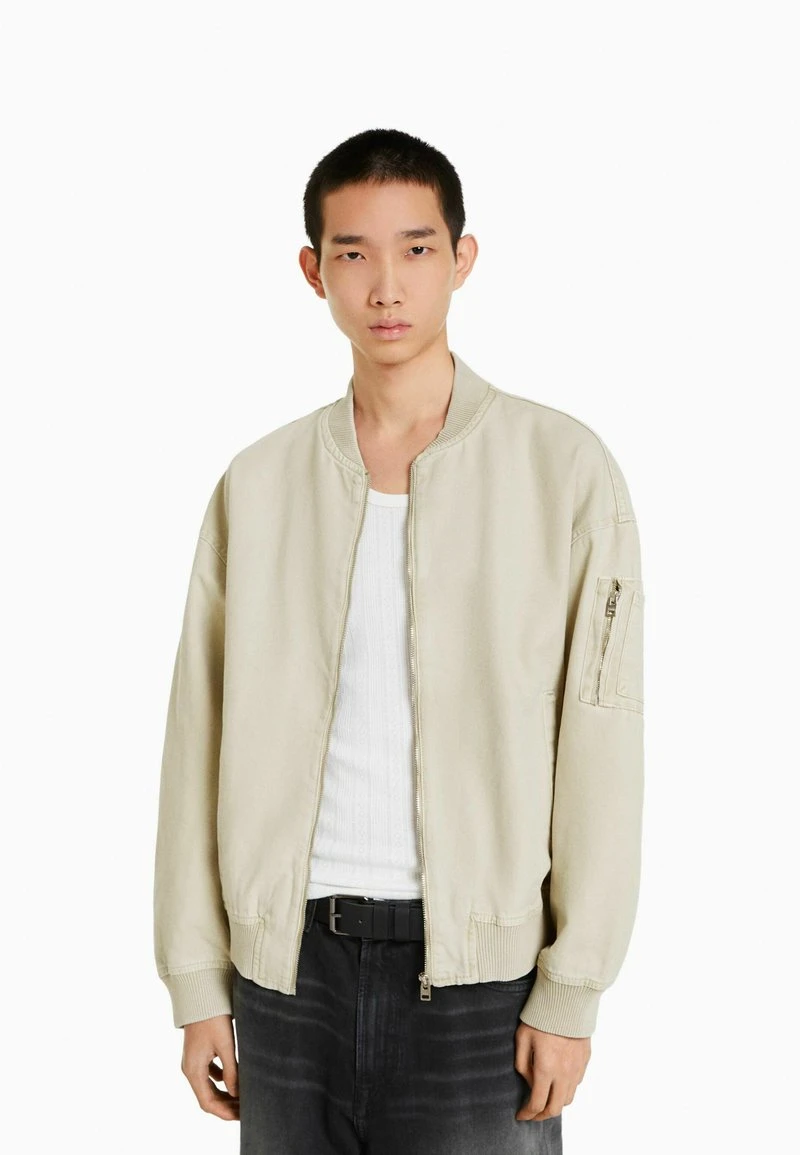 BERSHKA Jeansjacke - Beige 3 BERSHKA Jeansjacke - Beige