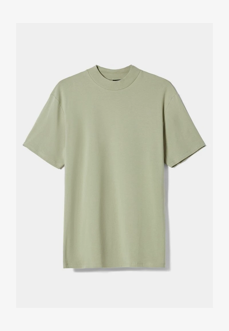 BERSHKA SHORT SLEEVE MOCK NECK - T-Shirt Basic - Green 7 BERSHKA SHORT SLEEVE MOCK NECK - T-Shirt Basic - Green – Bild 5