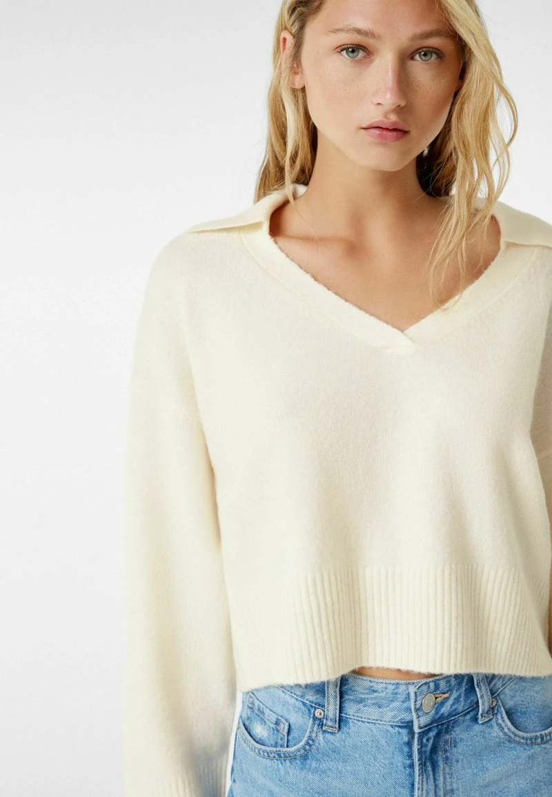 BERSHKA Strickpullover - Off White 6 BERSHKA Strickpullover - Off White – Bild 4