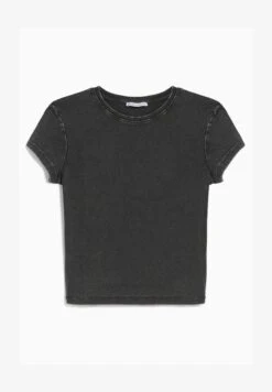 BERSHKA SHORT SLEEVE - T-Shirt Basic - Dark Grey -Bershka Verkaufsgeschäft 862446d85ffb461da7a21849984857c7