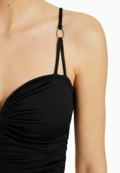 BERSHKA GATHERED WITH NECKLINE DETAIL - Top - Black 11 BERSHKA GATHERED WITH NECKLINE DETAIL - Top - Black -Bershka Verkaufsgeschäft 8675d0487ad54d8095b29c903bfddc77