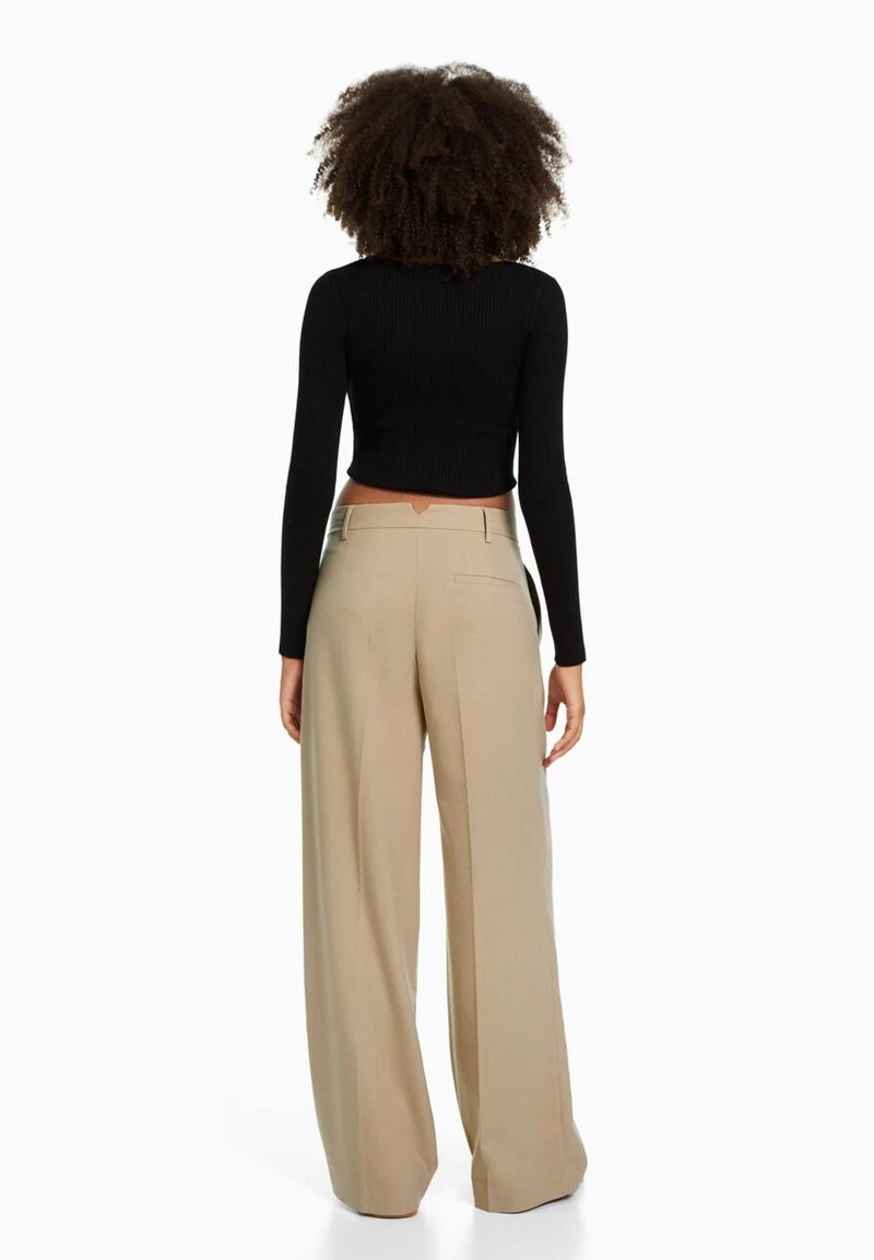 BERSHKA DAD FIT - Stoffhose - Camel 5 BERSHKA DAD FIT - Stoffhose - Camel – Bild 3