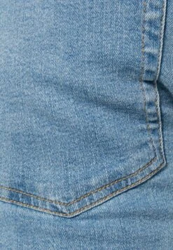 BERSHKA RIPPED - Jeans Skinny Fit - Light Blue Denim -Bershka Verkaufsgeschäft 8a1f81d8f5d144a5aa5a28c944a5aada