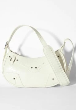 BERSHKA STUDDED - Umhängetasche - Off White -Bershka Verkaufsgeschäft 8f683a53d13241aba2960281769ad6b8
