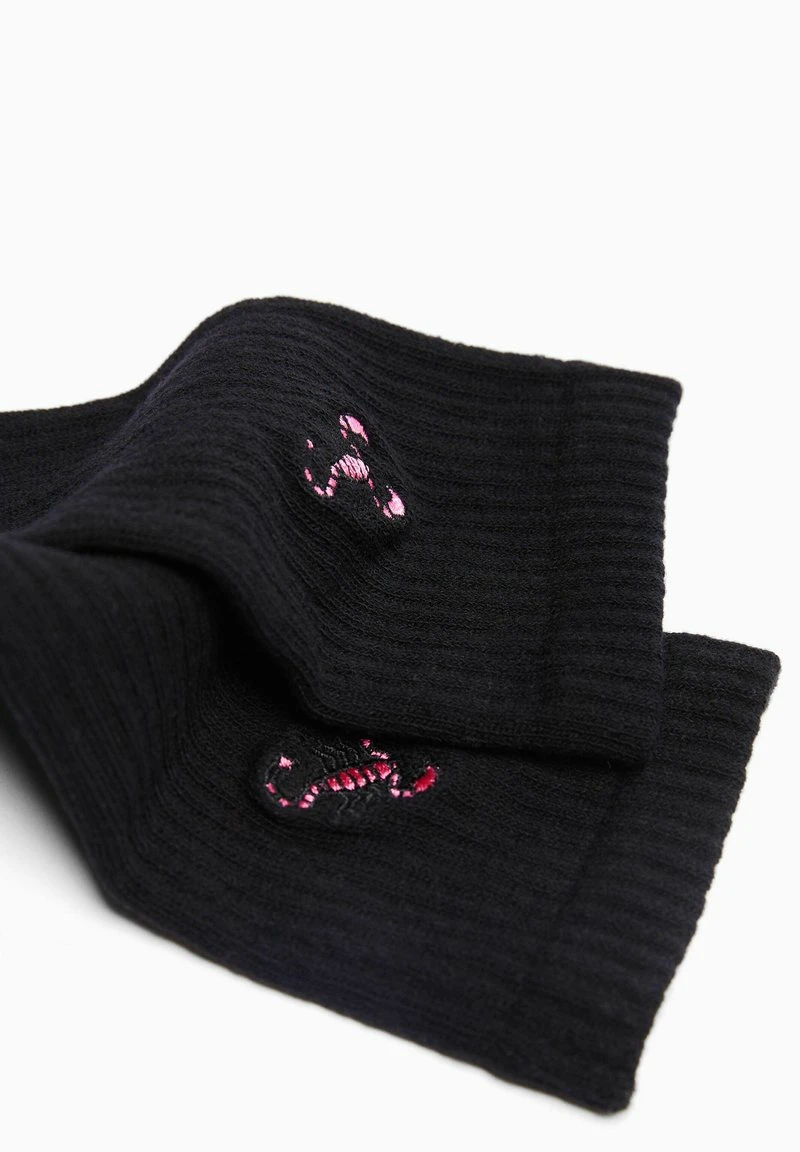 BERSHKA EMBROIDERED SET - Socken - Black 6 BERSHKA EMBROIDERED SET - Socken - Black – Bild 4