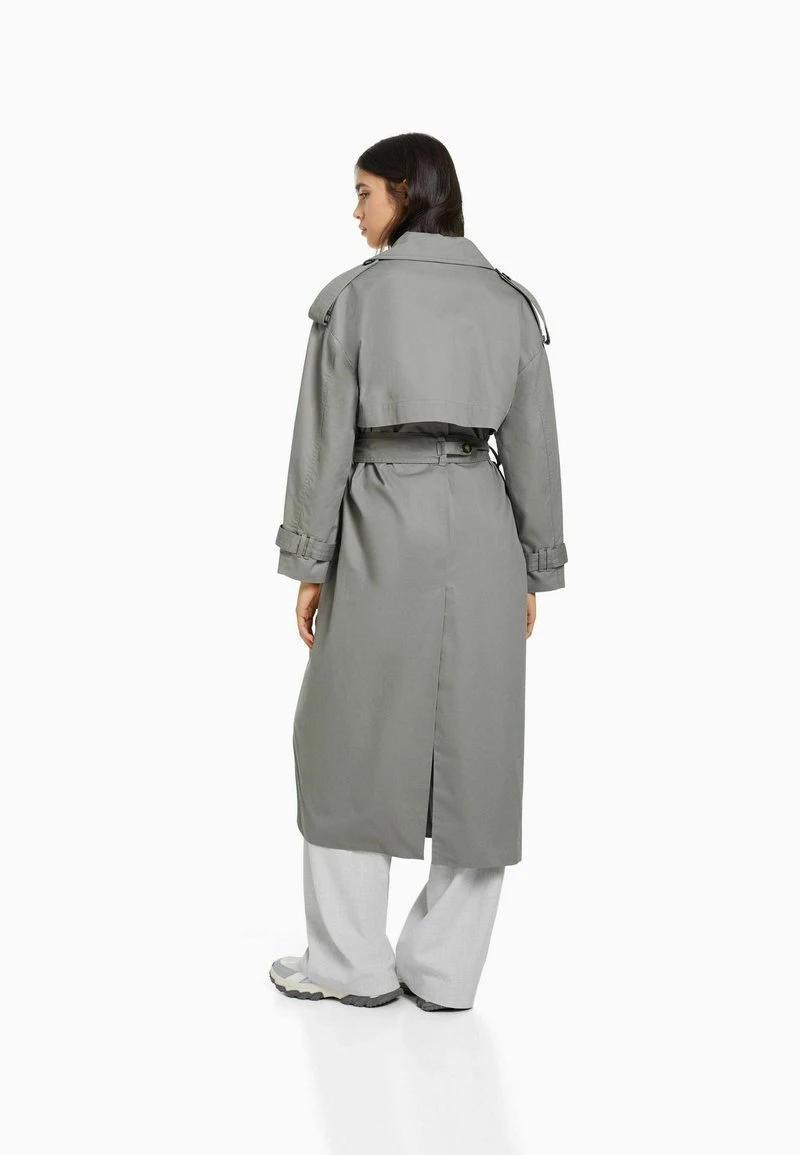BERSHKA Trenchcoat - Grey 4 BERSHKA Trenchcoat - Grey – Bild 2