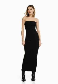 BERSHKA LONG - Maxikleid - Black