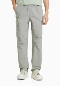 BERSHKA STOPPERS - Cargohose - Grey