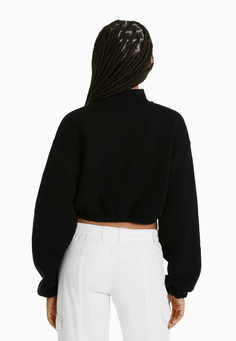 BERSHKA ZIP - Sweatshirt - Black 5 BERSHKA ZIP - Sweatshirt - Black – Bild 3