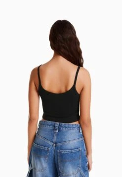 BERSHKA STRAPPY OPEN - Top - Black 10 BERSHKA STRAPPY OPEN - Top - Black -Bershka Verkaufsgeschäft 964017ee6c1f4340910d13671298090f