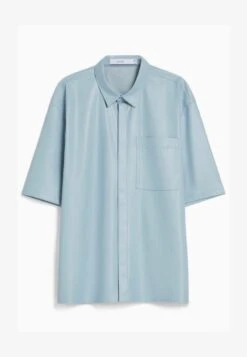 BERSHKA SHORT SLEEVE - Leichte Jacke - Dark Blue -Bershka Verkaufsgeschäft 96b7376cbffb43c4bac4214ceaa19a03