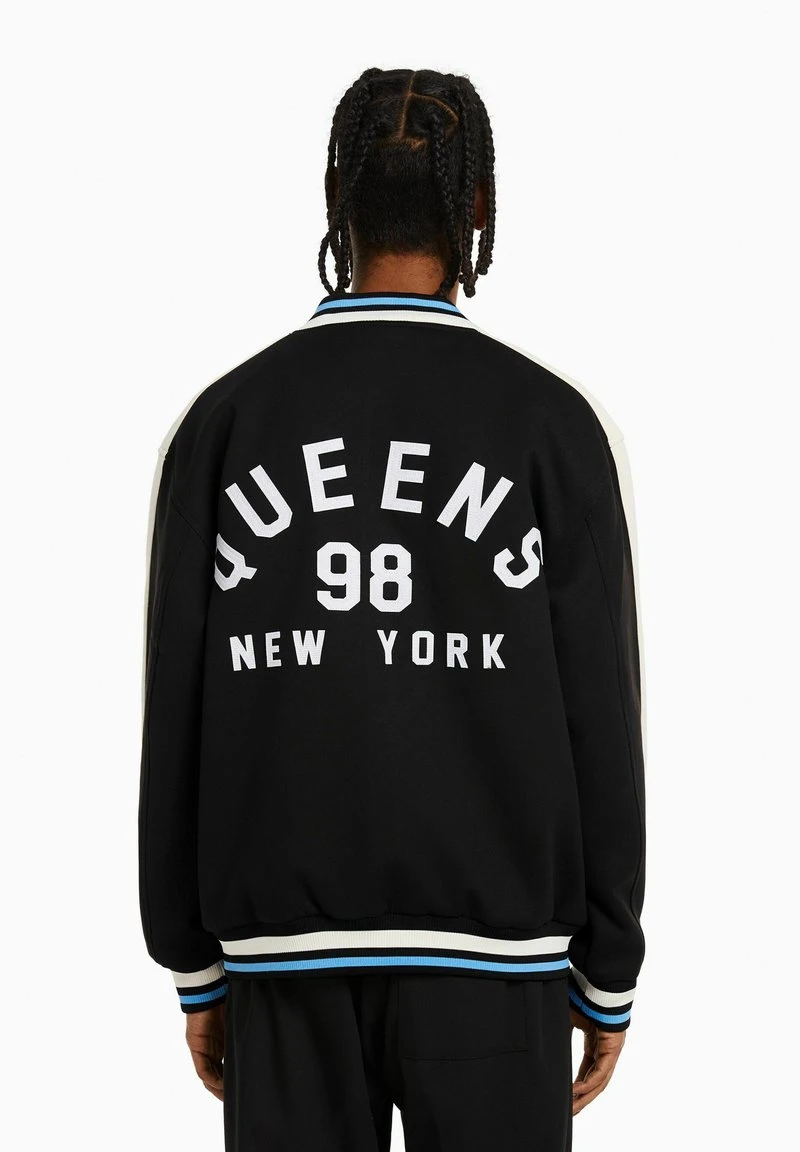 BERSHKA WITH PATCH - Bomberjacke - Black 5 BERSHKA WITH PATCH - Bomberjacke - Black – Bild 3