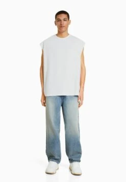 BERSHKA SLEEVELESS - Top - Off White -Bershka Verkaufsgeschäft 96ce87b1e3174c3ea1191d638ee31617