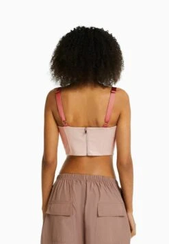 BERSHKA Top - Pink -Bershka Verkaufsgeschäft 97c2fa1d48e94f059e93607a100d58cc