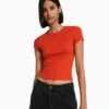 BERSHKA SHORT SLEEVE - T-Shirt Basic - Red 1 BERSHKA SHORT SLEEVE - T-Shirt Basic - Red -Bershka Verkaufsgeschäft 97d024b31ad14856b8dc1bb54f5eac12