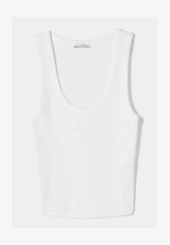 BERSHKA SLEEVELESS - Top - Off White -Bershka Verkaufsgeschäft 990d6eddc8fd49bfb1b59e548c3da385