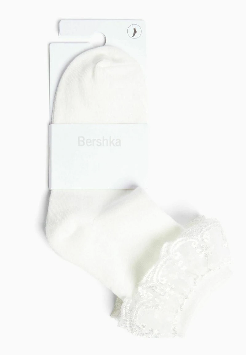 BERSHKA RUFFLED 03646486 - Socken - Offwhite 7 BERSHKA RUFFLED 03646486 - Socken - Offwhite – Bild 5