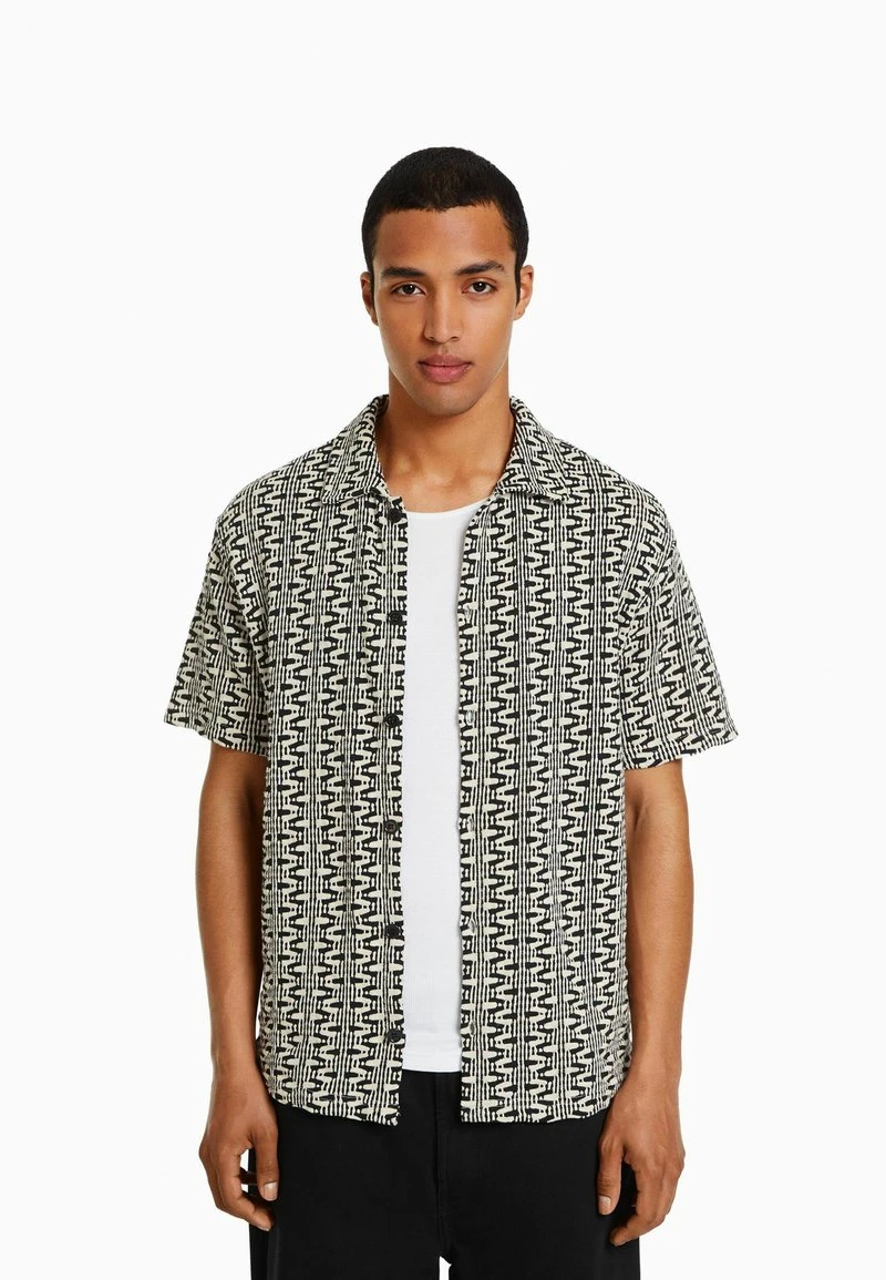 BERSHKA PRINTED SHORT SLEEVE - T-Shirt Print - Black 3 BERSHKA PRINTED SHORT SLEEVE - T-Shirt Print - Black