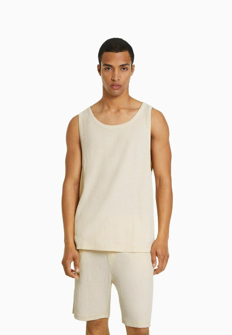 BERSHKA SLEEVELESS WORKER - Top - White 3 BERSHKA SLEEVELESS WORKER - Top - White