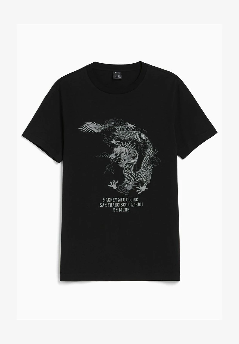 BERSHKA ASIATIC - T-Shirt Print - Black 7 BERSHKA ASIATIC - T-Shirt Print - Black – Bild 5