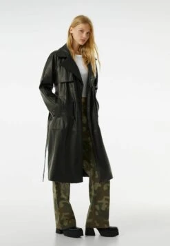 BERSHKA Trenchcoat - Black -Bershka Verkaufsgeschäft 9d5bad2868064aecb0f01867c38faefe