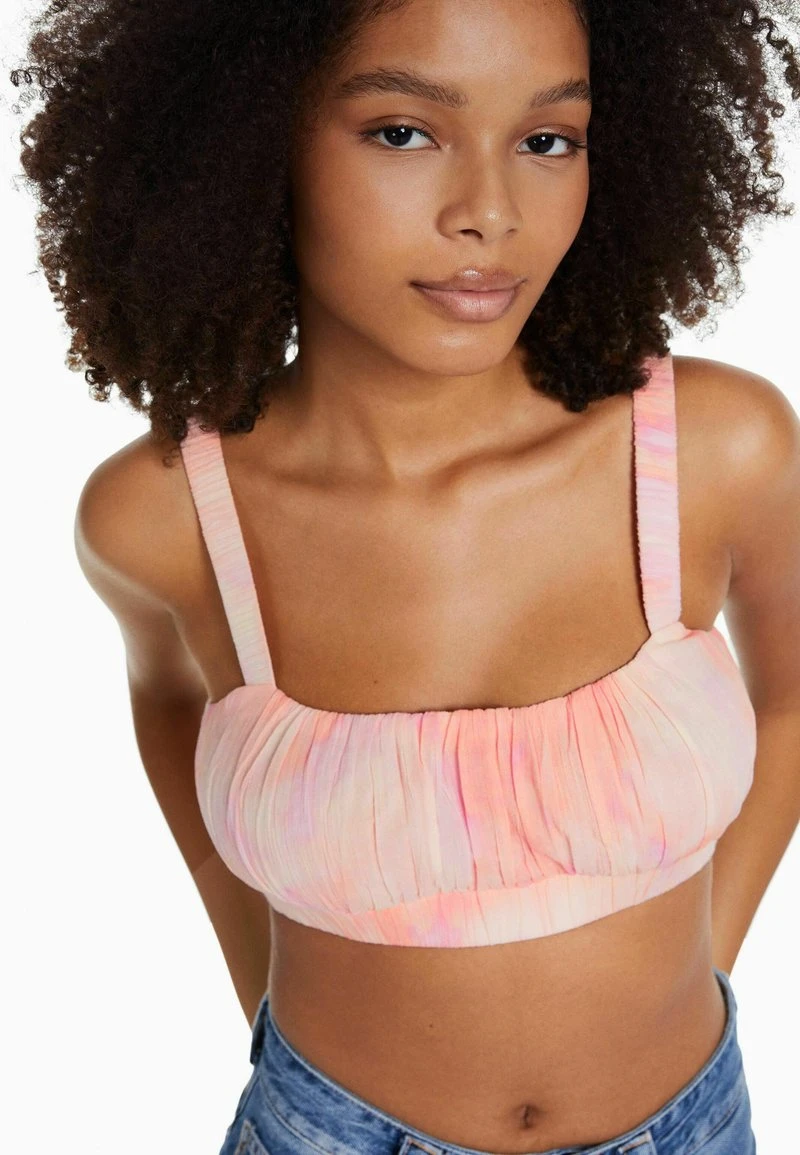 BERSHKA STRAPPY CREPE - Bralette - Bluse - Salmon 6 BERSHKA STRAPPY CREPE - Bralette - Bluse - Salmon – Bild 4