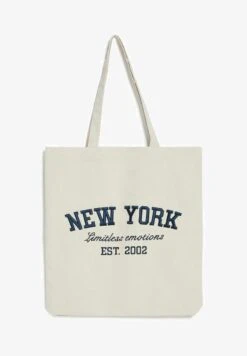 BERSHKA PRINTED CANVAS - Shopping Bag - Beige 10 BERSHKA PRINTED CANVAS - Shopping Bag - Beige -Bershka Verkaufsgeschäft 9ee5c4885c8a40cab041fe013fa09459