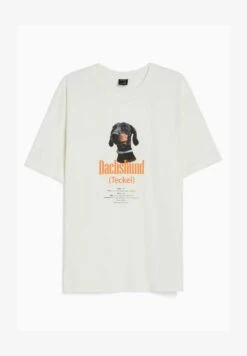 BERSHKA SHORT SLEEVE - T-Shirt Print - White -Bershka Verkaufsgeschäft 9f8001ef1ca04a26878eff4a8981ed7d