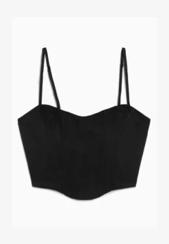 BERSHKA STRAPPY - CORSET - Top - Black 12 BERSHKA STRAPPY - CORSET - Top - Black -Bershka Verkaufsgeschäft 9fdf25d3a0a246f9bcaebe79db900512