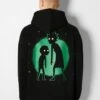 BERSHKA RICK & MORTY - PRINT - Kapuzenpullover - Black