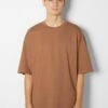 BERSHKA OVERSIZED SHORT SLEEVE - T-Shirt Basic - Mottled Orange 1 BERSHKA OVERSIZED SHORT SLEEVE - T-Shirt Basic - Mottled Orange -Bershka Verkaufsgeschäft a271123125404d2fbb06b895ed59933e