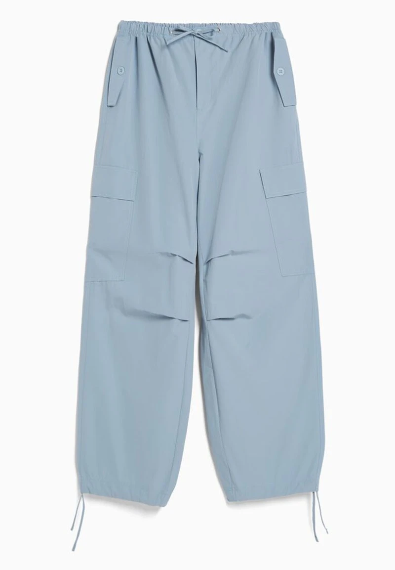 BERSHKA PARACHUTE - Cargohose - Blue Grey 8 BERSHKA PARACHUTE - Cargohose - Blue Grey – Bild 6