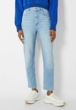 BERSHKA COMFORT FIT- MOM - Jeans Straight Leg - Light-blue Denim -Bershka Verkaufsgeschäft a299d80ef69e45abb929a0fcdde421f1 1