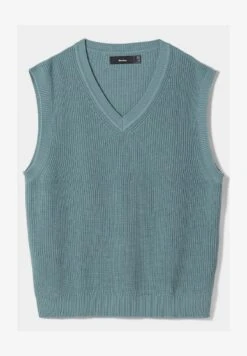 BERSHKA V-NECK - 03085715 - Top - Blue -Bershka Verkaufsgeschäft a4892c918f34493bb36ec4774757a725