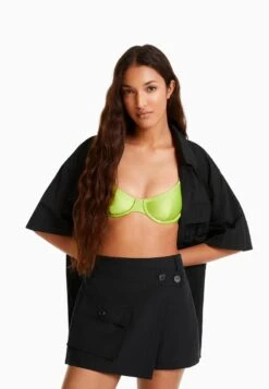 BERSHKA CARGO - Wickelrock - Black