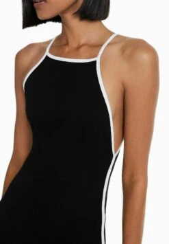BERSHKA CONTRAST STRAPS - MIDI - Maxikleid - Black 11 BERSHKA CONTRAST STRAPS - MIDI - Maxikleid - Black -Bershka Verkaufsgeschäft a82237171f1e45e6b8bdcedc6eb647c9