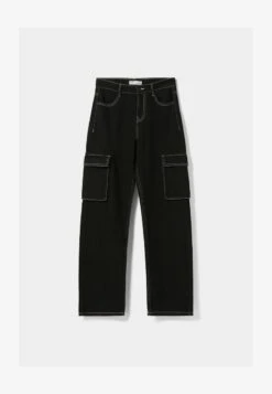 BERSHKA CARGO - Jeans Relaxed Fit - Black 12 BERSHKA CARGO - Jeans Relaxed Fit - Black -Bershka Verkaufsgeschäft a82326d710e7427ab97ab3ca98b28565