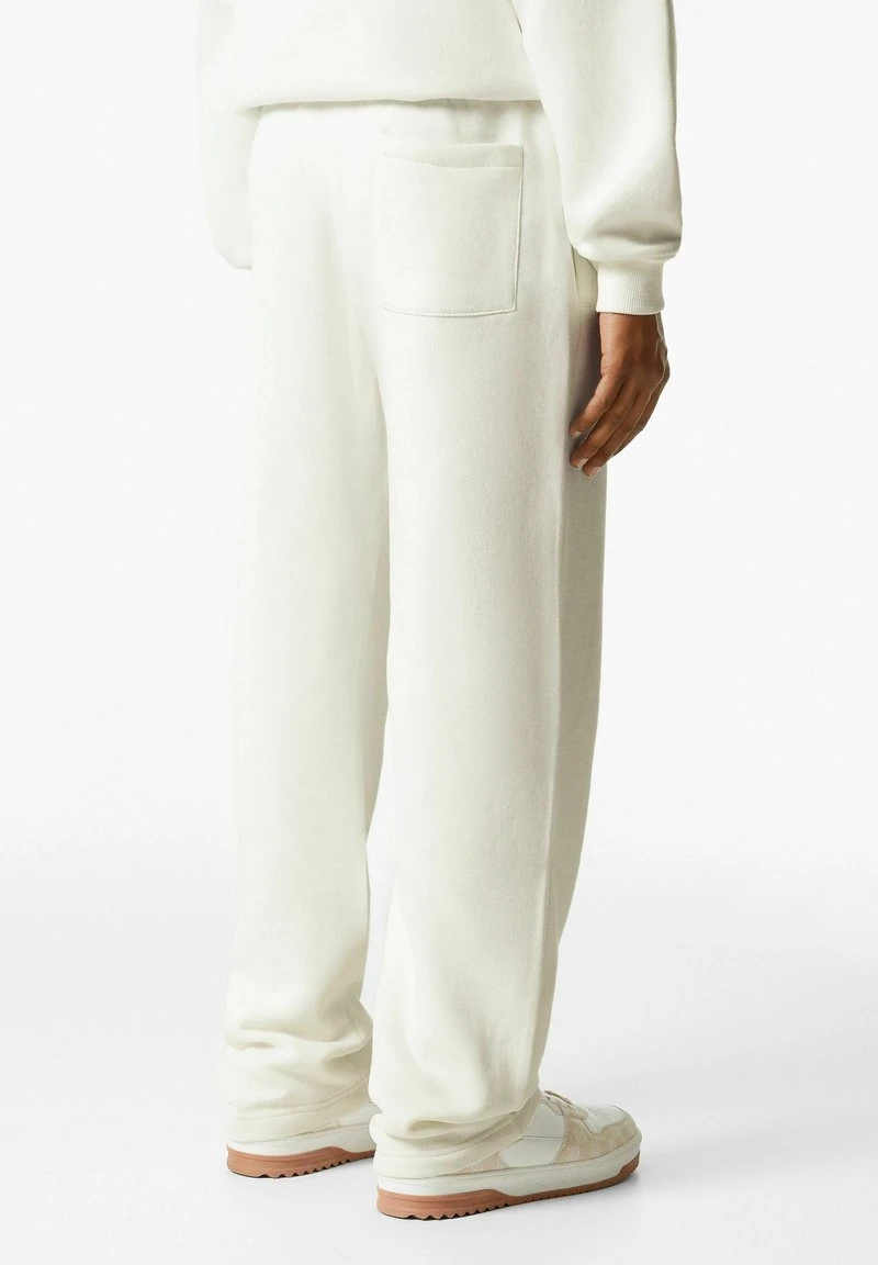 BERSHKA STANDARD WIDE LEG - Jogginghose - Off-white 4 BERSHKA STANDARD WIDE LEG - Jogginghose - Off-white – Bild 2