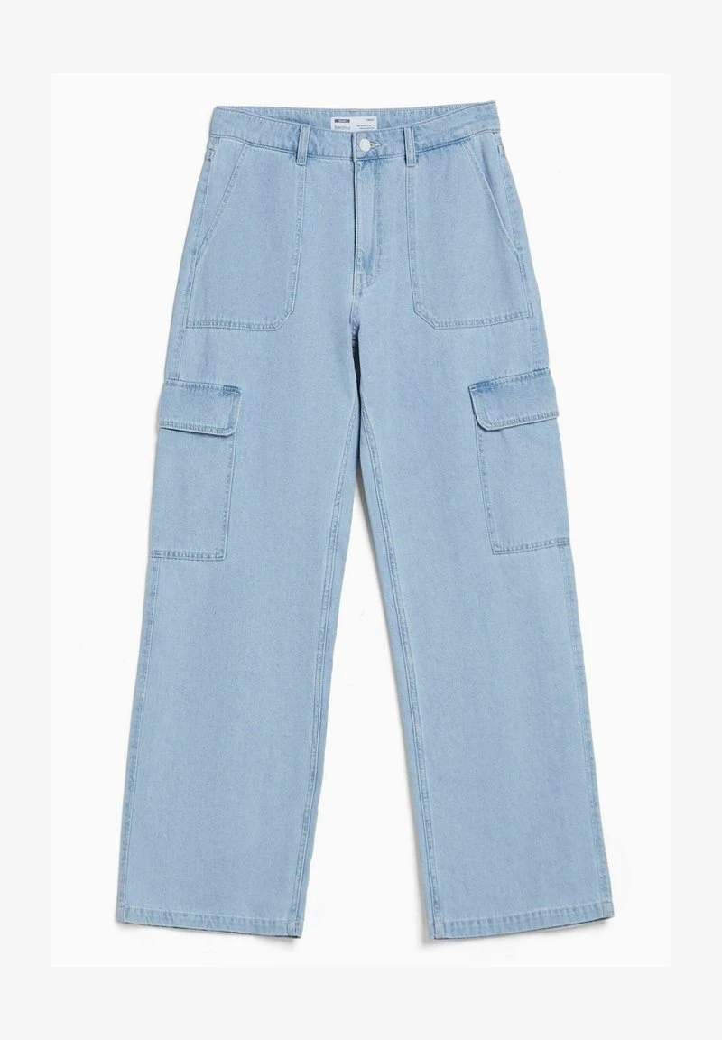 BERSHKA Jeans Straight Leg - Light Blue Denim 6 BERSHKA Jeans Straight Leg - Light Blue Denim – Bild 4