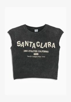 BERSHKA SHORT SLEEVE - T-Shirt Print - Dark Grey -Bershka Verkaufsgeschäft a97b9b044344450a9e2303350651eff3