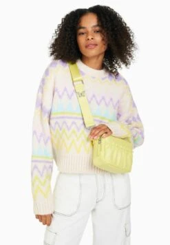 BERSHKA Umhängetasche - Green