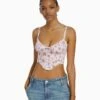 BERSHKA CROPPED WITH STRAPS - CORSET - Top - Pink -Bershka Verkaufsgeschäft abc2671630634f7e985bb6866b959d6c