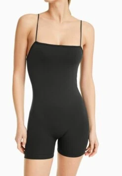 BERSHKA SEAMLESS WITH CUT NECKLINE CYCLING - Jumpsuit - Grey -Bershka Verkaufsgeschäft adf312e561534041810e43352e4eb3ab