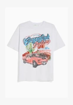 BERSHKA SHORT SLEEVE - T-Shirt Print - White 12 BERSHKA SHORT SLEEVE - T-Shirt Print - White -Bershka Verkaufsgeschäft aea1582a50624543acf590388c85e8ae