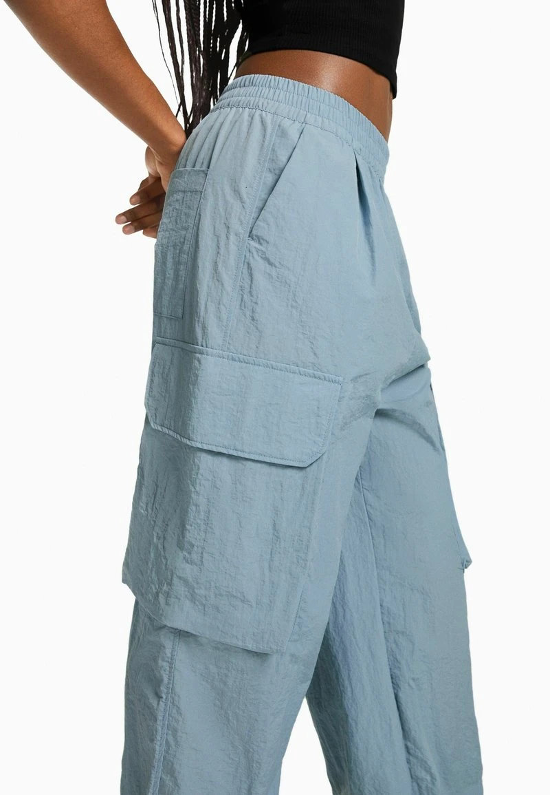 BERSHKA EFFECT WITH POCKETS - Cargohose - Blue 5 BERSHKA EFFECT WITH POCKETS - Cargohose - Blue – Bild 3