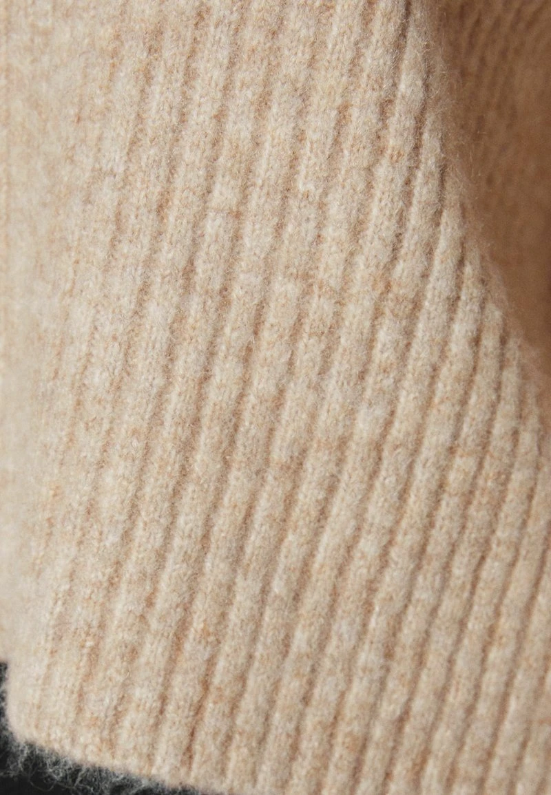 BERSHKA MOCK-NECK - Strickpullover - Sand 8 BERSHKA MOCK-NECK - Strickpullover - Sand – Bild 6